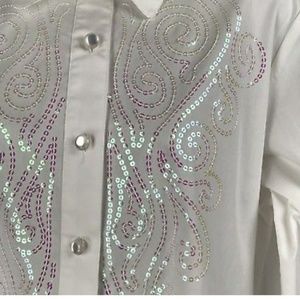 Sequins dress shirt